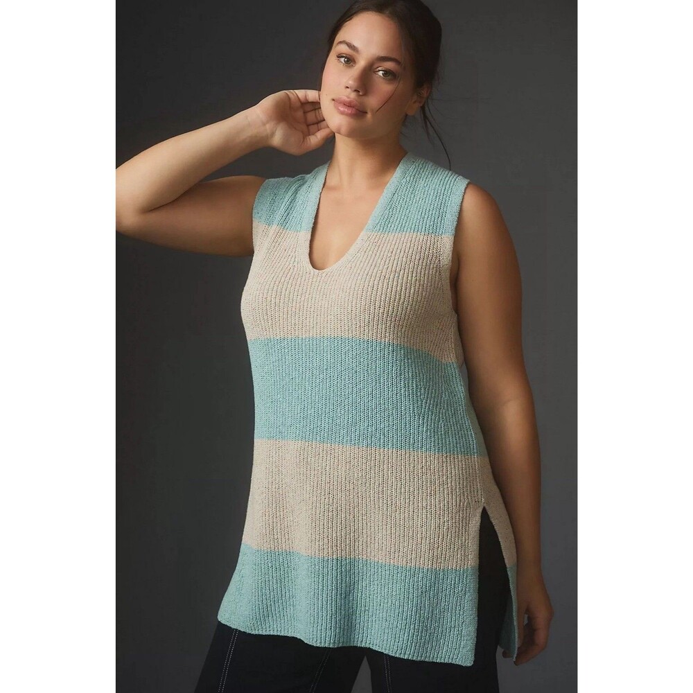 Pilcro Anthropologie Women’s Longline Sweater Vest Size XL